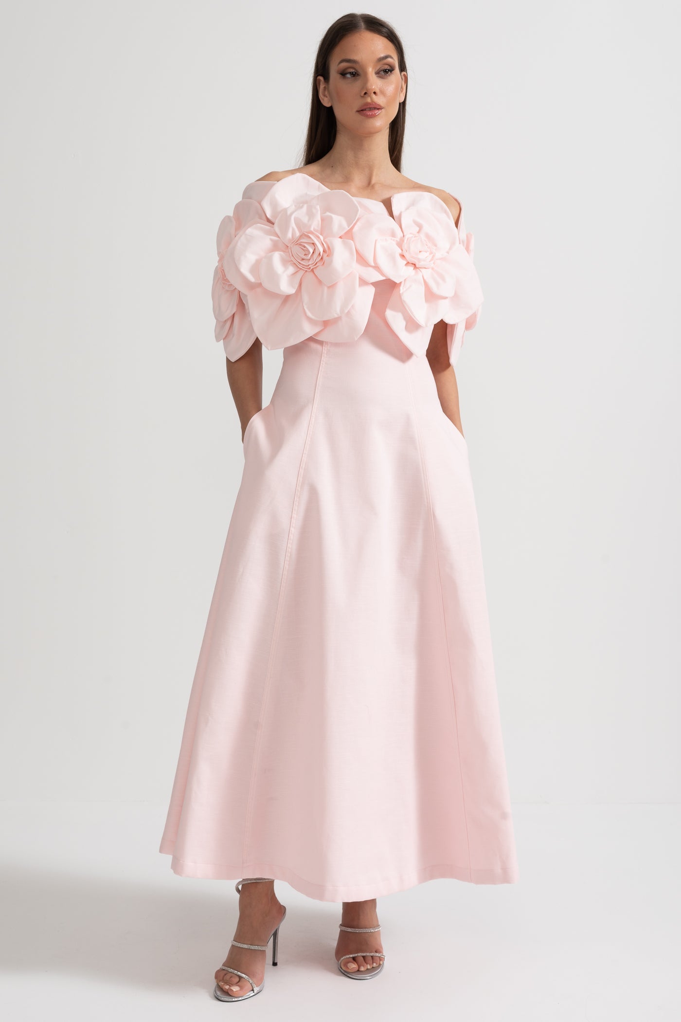 Rose | Off-Shoulder Midi Dress