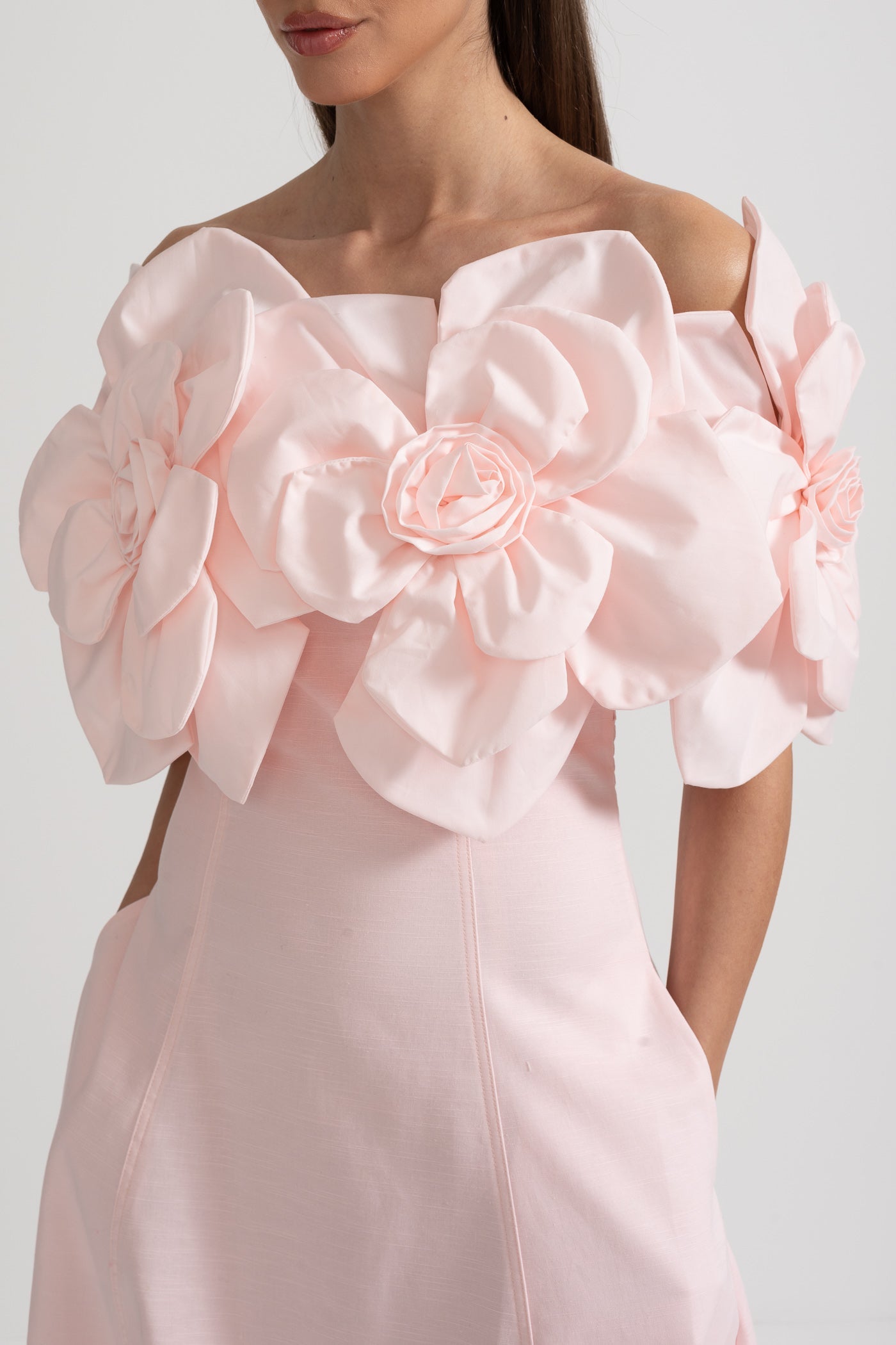 Rose | Off-Shoulder Midi Dress