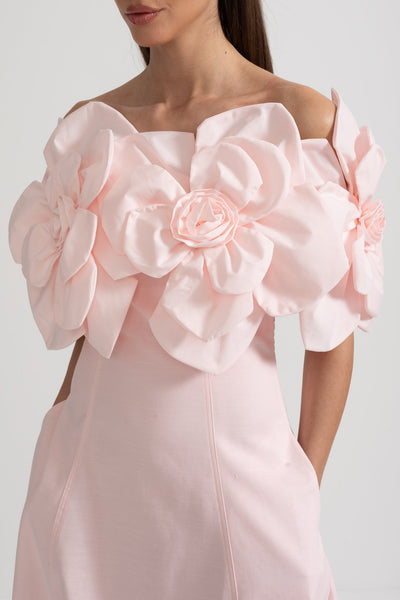 Rose | Off-Shoulder Midi Dress