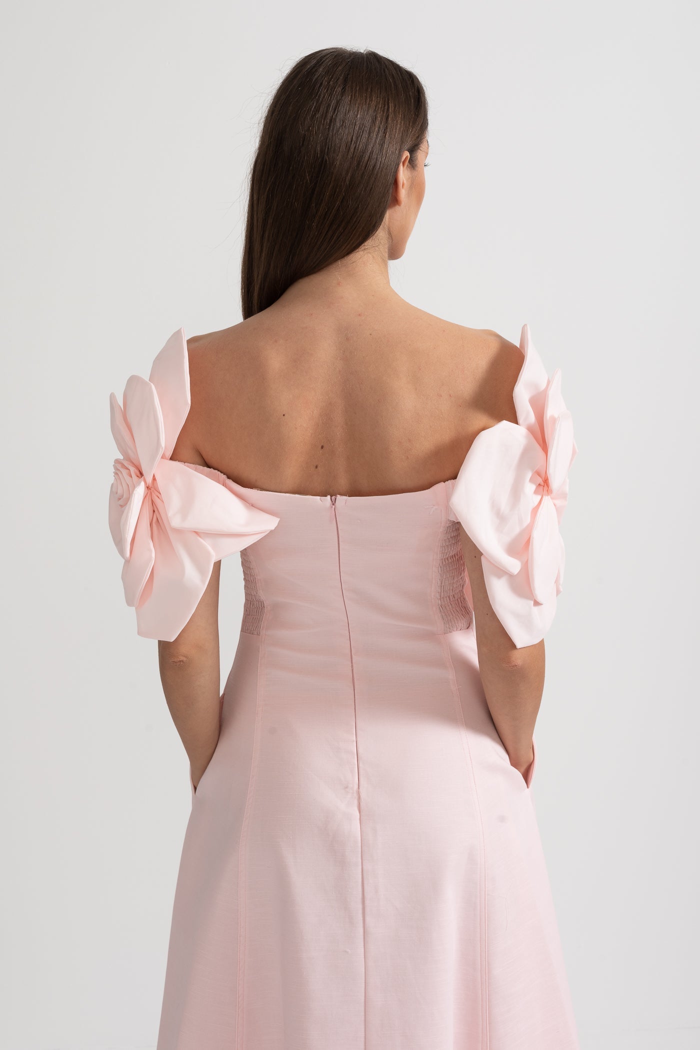 Rose | Off-Shoulder Midi Dress