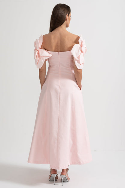Rose | Off-Shoulder Midi Dress