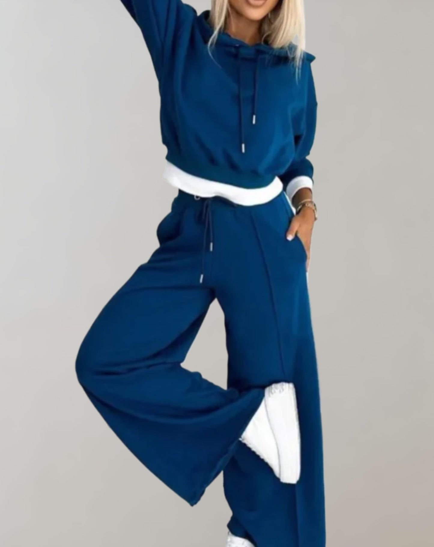 Billie | Two Piece Hoodie and Wide Leg Pants Set