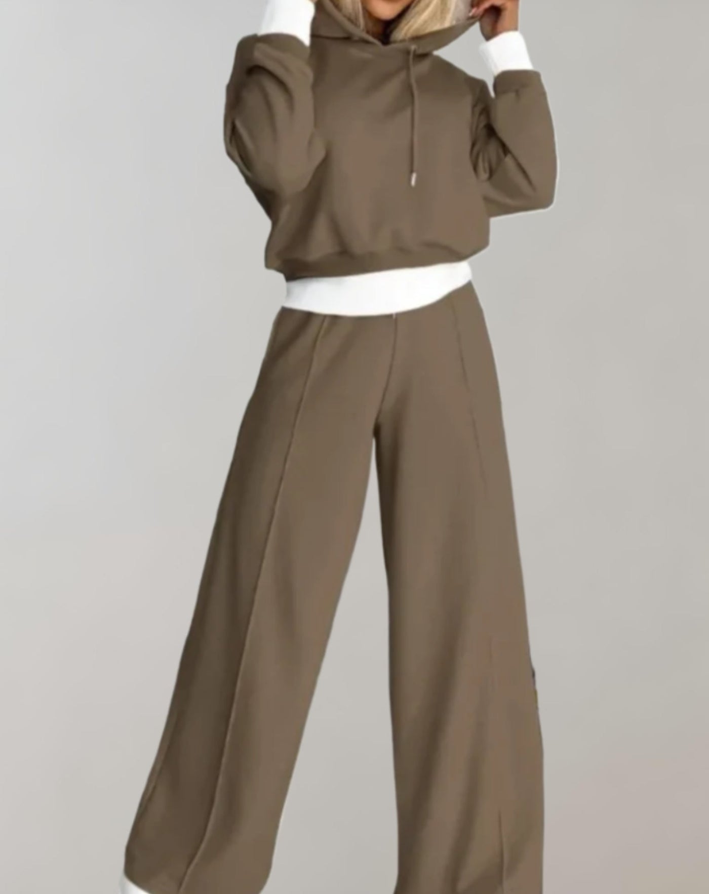 Billie | Two Piece Hoodie and Wide Leg Pants Set