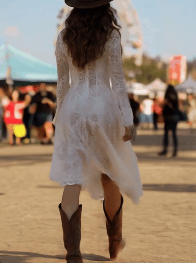 Ximena | White Lace Dress