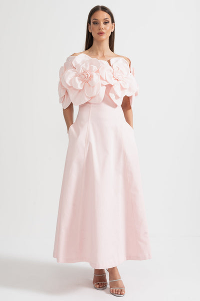 Rose | Off-Shoulder Midi Dress