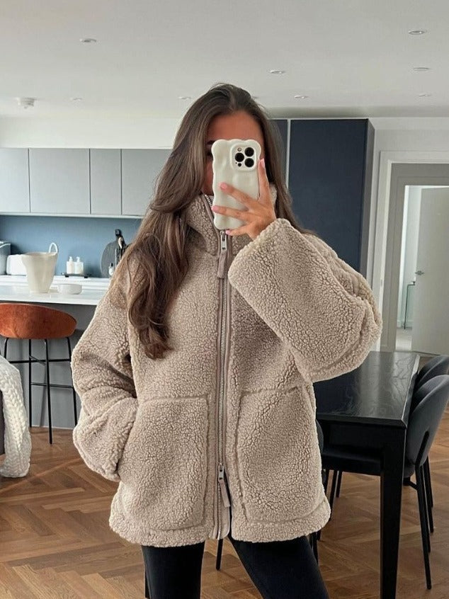 Katja | Cozy Teddy Coat