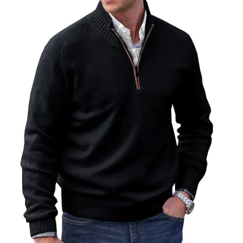 Isaac | Pullover with Half Zip