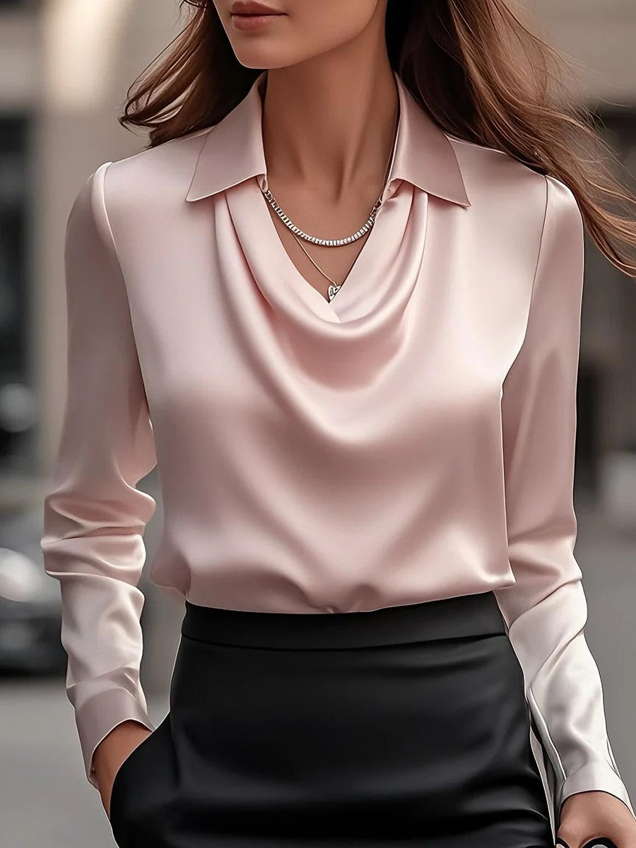 Sylvie | Blouse with a luxurious sheen