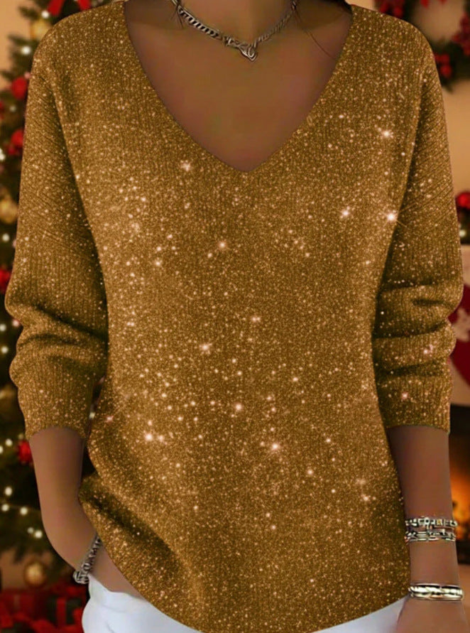 Isabeau | Loose Shiny Sweater