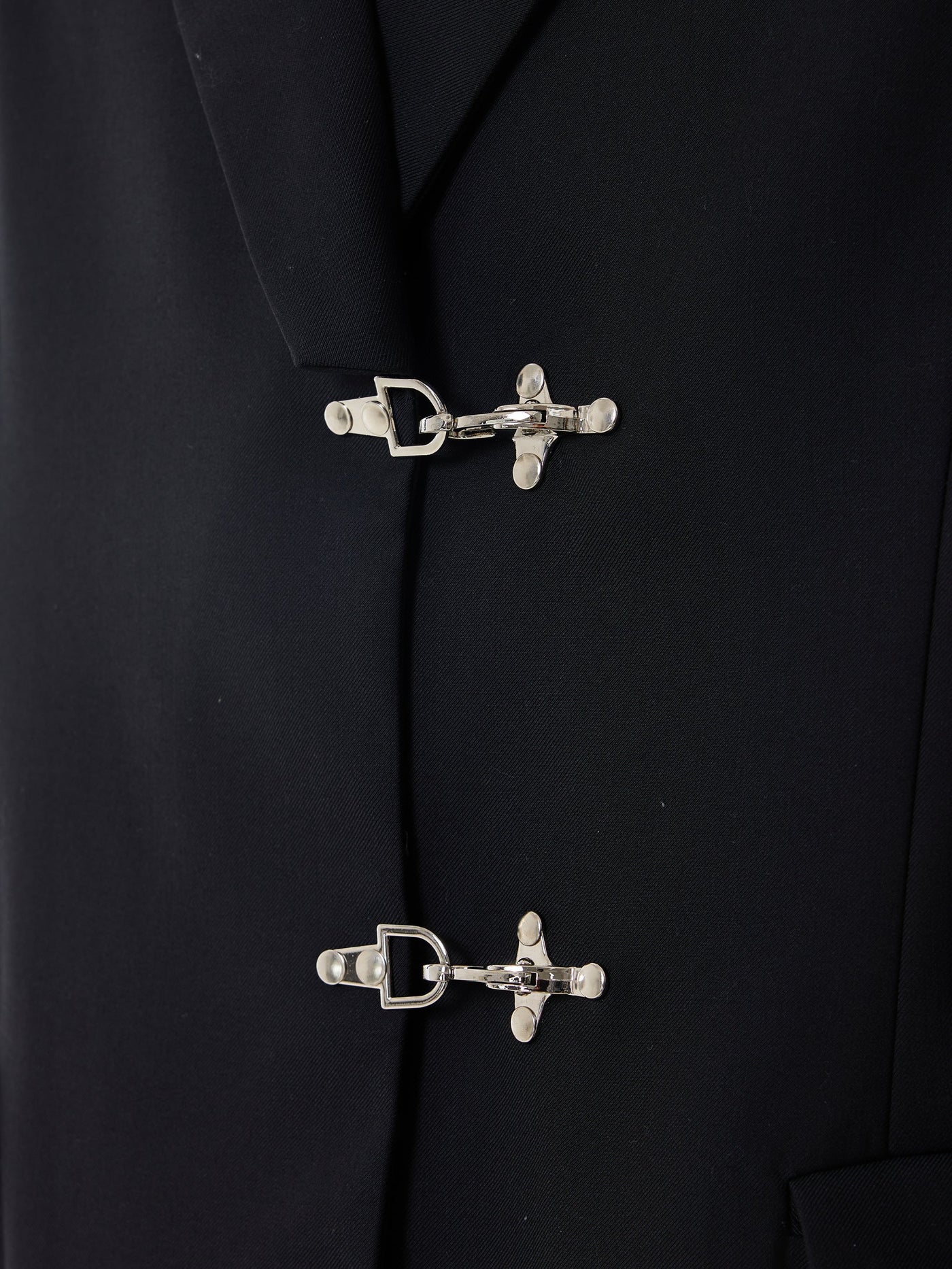Boris | Oversized Buckled Blazer with Silver Accents
