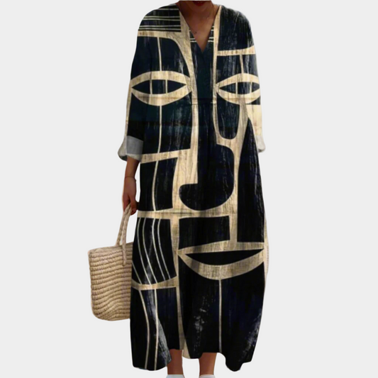 Ismène | Graphic Face Dress