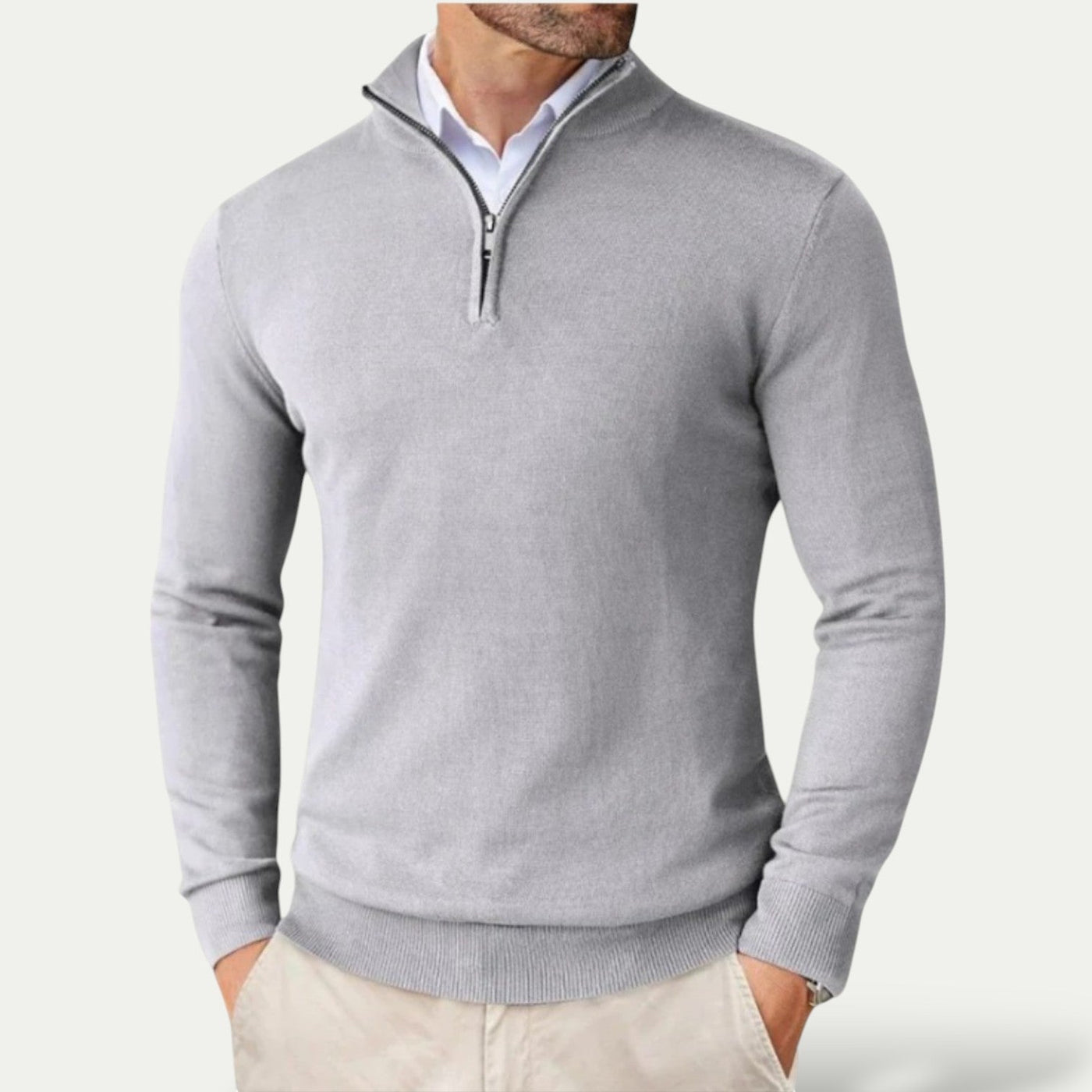 Isaac | Pullover with Half Zip