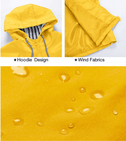 Evelyn | Waterproof Hooded Rain Jacket