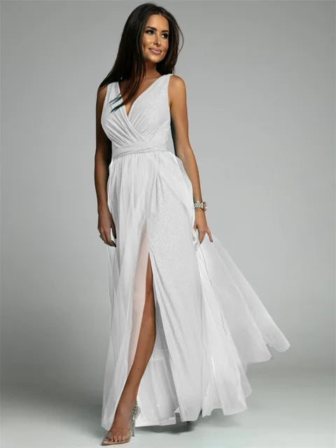Kayla | Sultry Maxi Dress with High Split