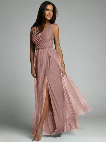 Kayla | Sultry Maxi Dress with High Split