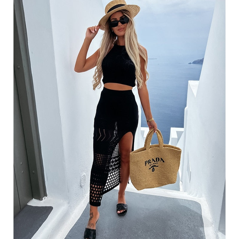 Holly-Mae | Crocheted Two Piece Beach Set