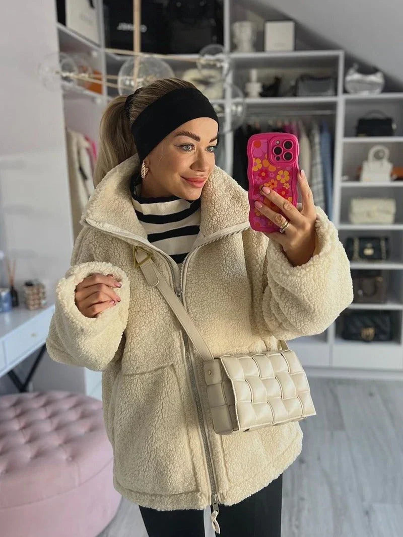 Katja | Cozy Teddy Coat