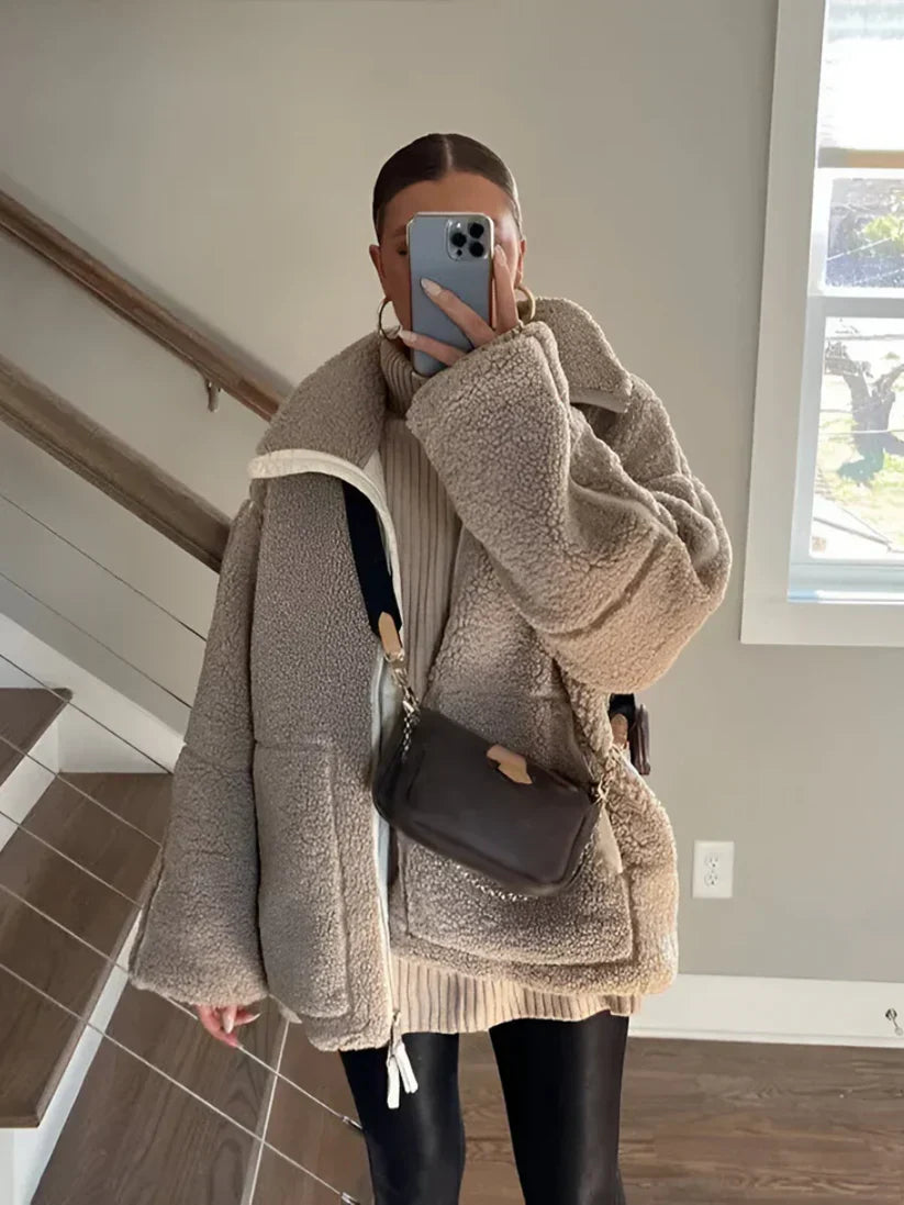 Katja | Cozy Teddy Coat