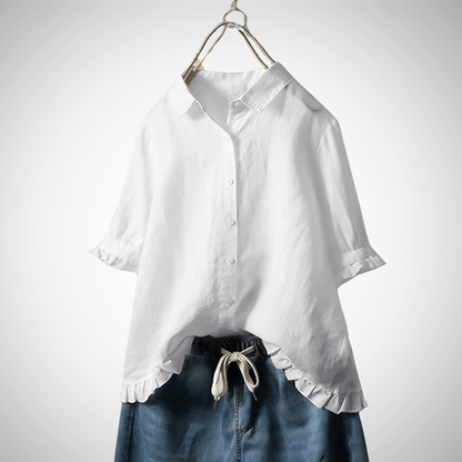 Leah | Elegant Fall-Summer Cotton Shirt