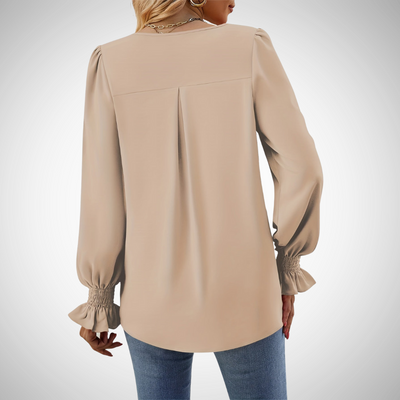 Anastasia | Graceful V-Neck Blouse