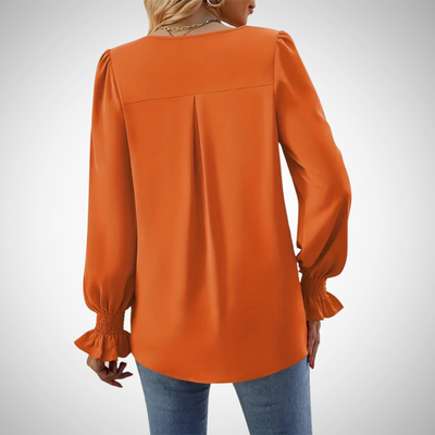 Anastasia | Graceful V-Neck Blouse