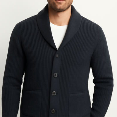 Ethan | Cozy Ribbed Cardigan
