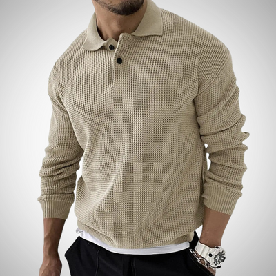 Ethan | Luxury Long-Sleeve Polo