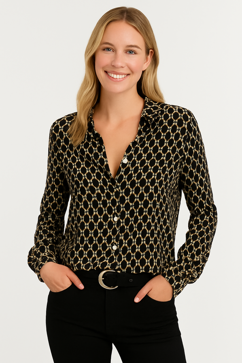 Vada | Women's V Neck Blouse