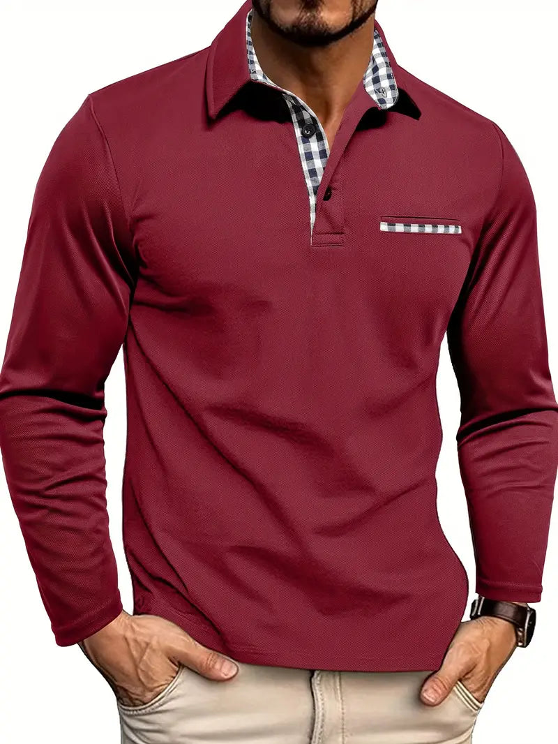 Alain | Sleek Long-Sleeve Polo