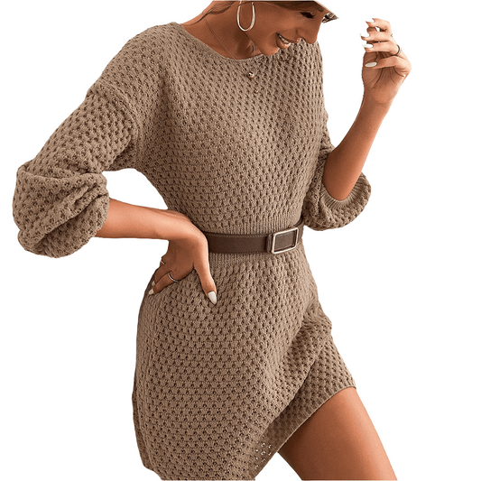 Elaina | Comfortable Knit Sweater Dress