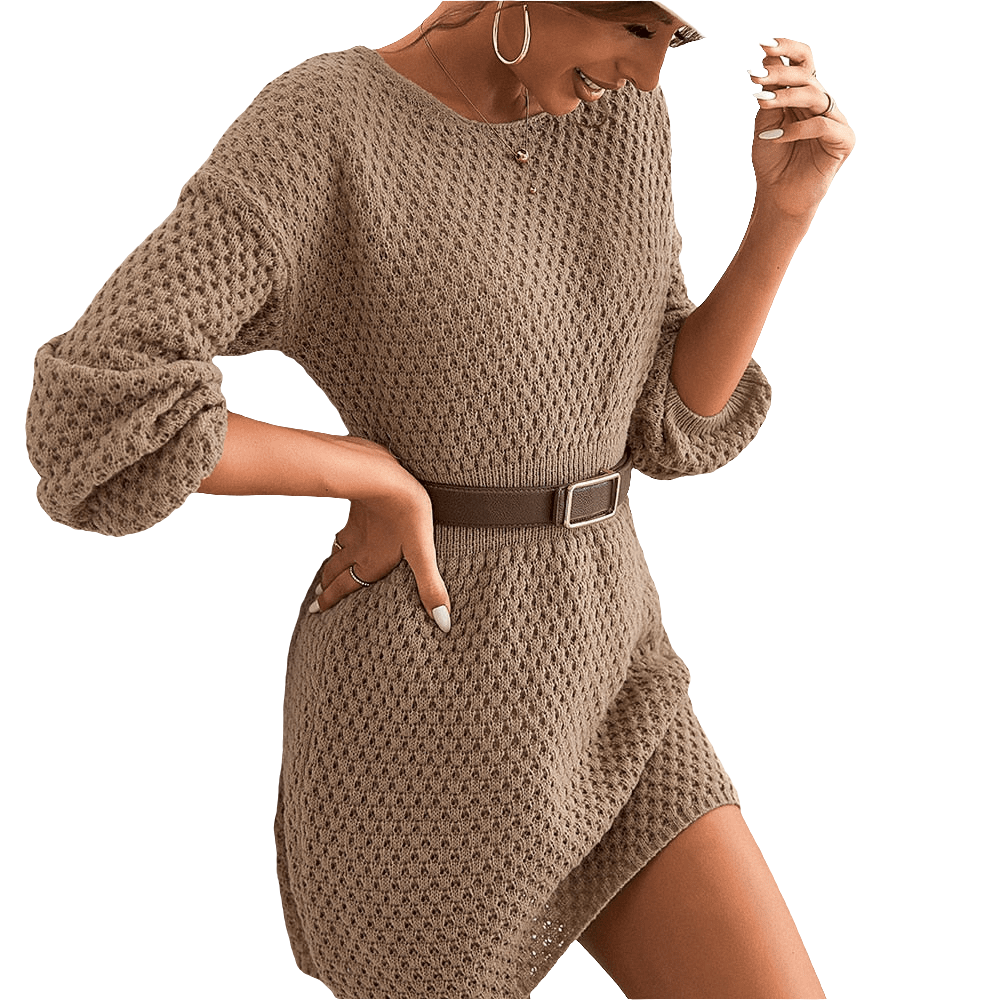 Elaina | Comfortable Knit Sweater Dress