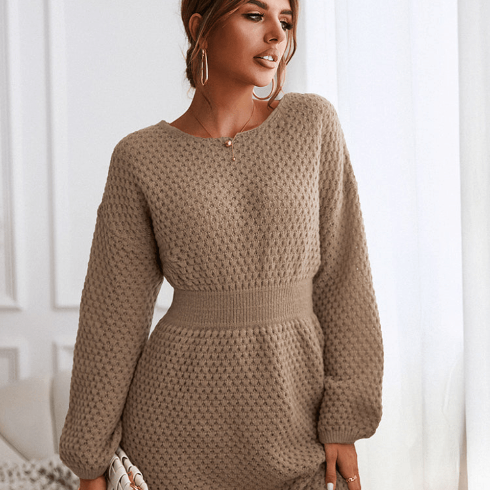 Elaina | Comfortable Knit Sweater Dress