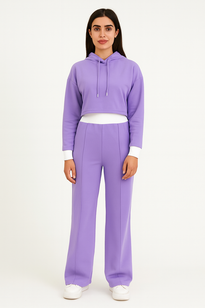 Billie | Two Piece Hoodie and Wide Leg Pants Set