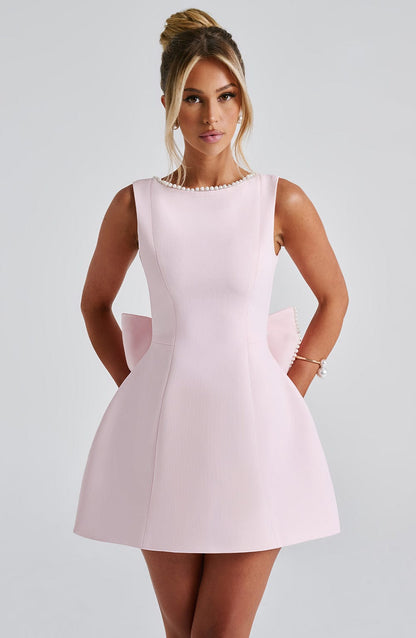 Carrie | Mini Dress Soft Blush