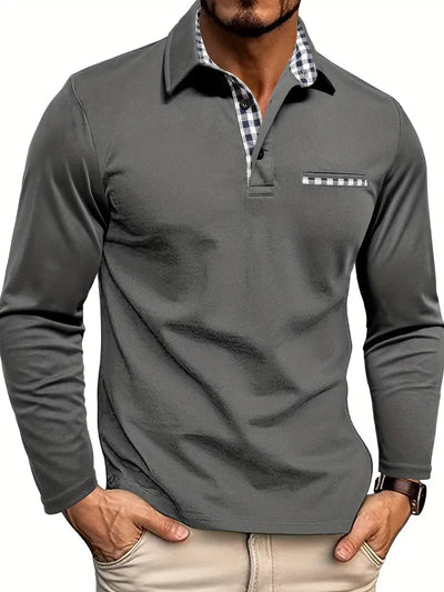 Alain | Sleek Long-Sleeve Polo