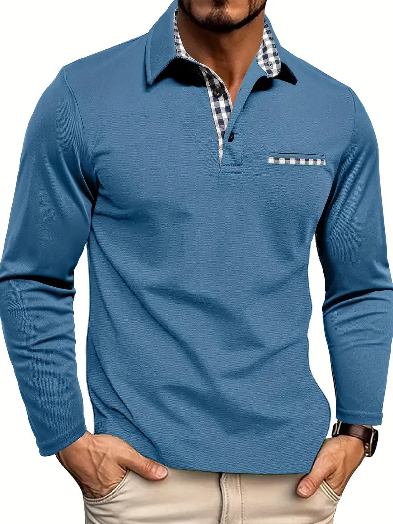 Alain | Sleek Long-Sleeve Polo