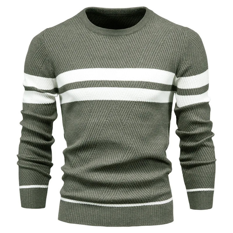 Jack | Long Sleeve Patchwork Sweater