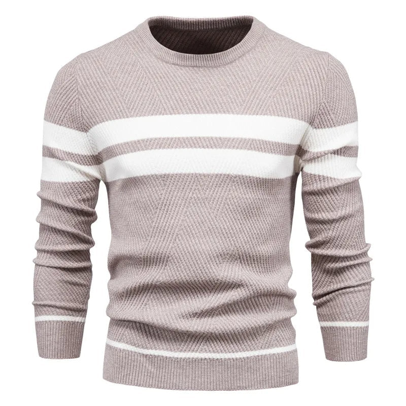 Jack | Long Sleeve Patchwork Sweater