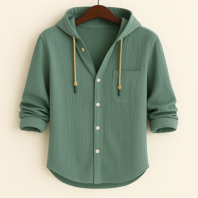 Jim | Luxury Cotton Shirt with Hood