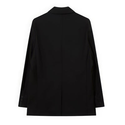 Boris | Oversized Buckled Blazer with Silver Accents