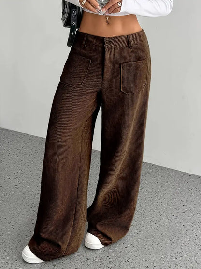 Tiff | Stylish Corduroy Fall Pants with Wide Legs