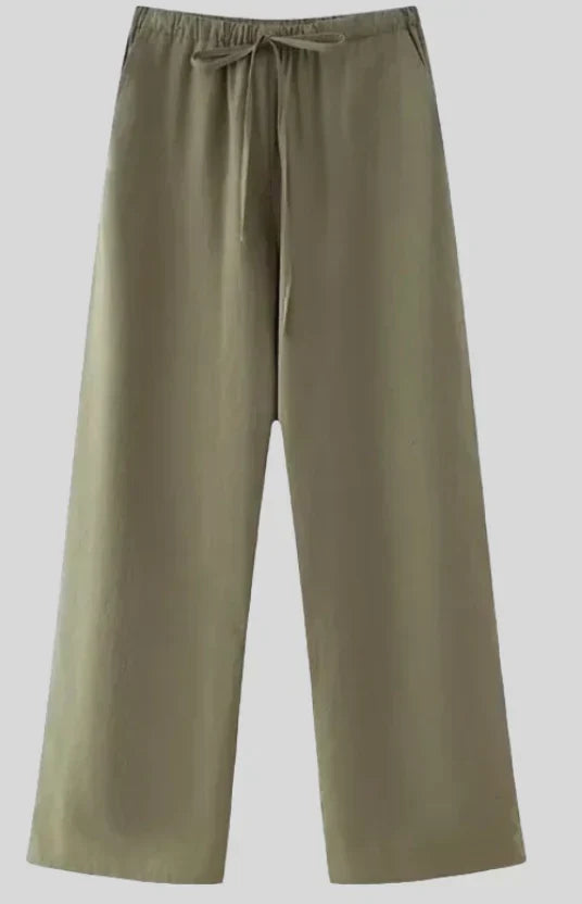 Yasmine | Linen Kimono Set with Minimalist Elegance