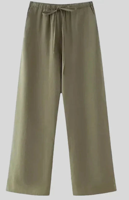 Yasmine | Linen Kimono Set with Minimalist Elegance