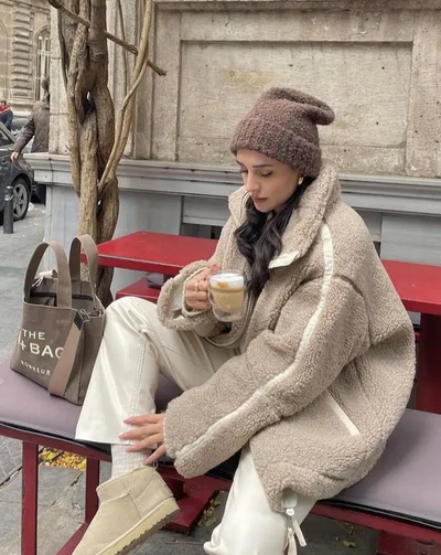 Katja | Cozy Teddy Coat
