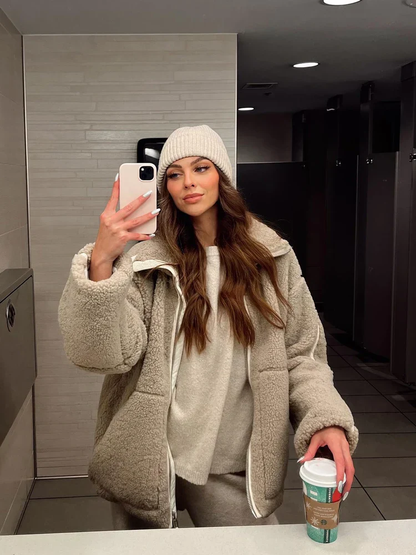 Katja | Cozy Teddy Coat