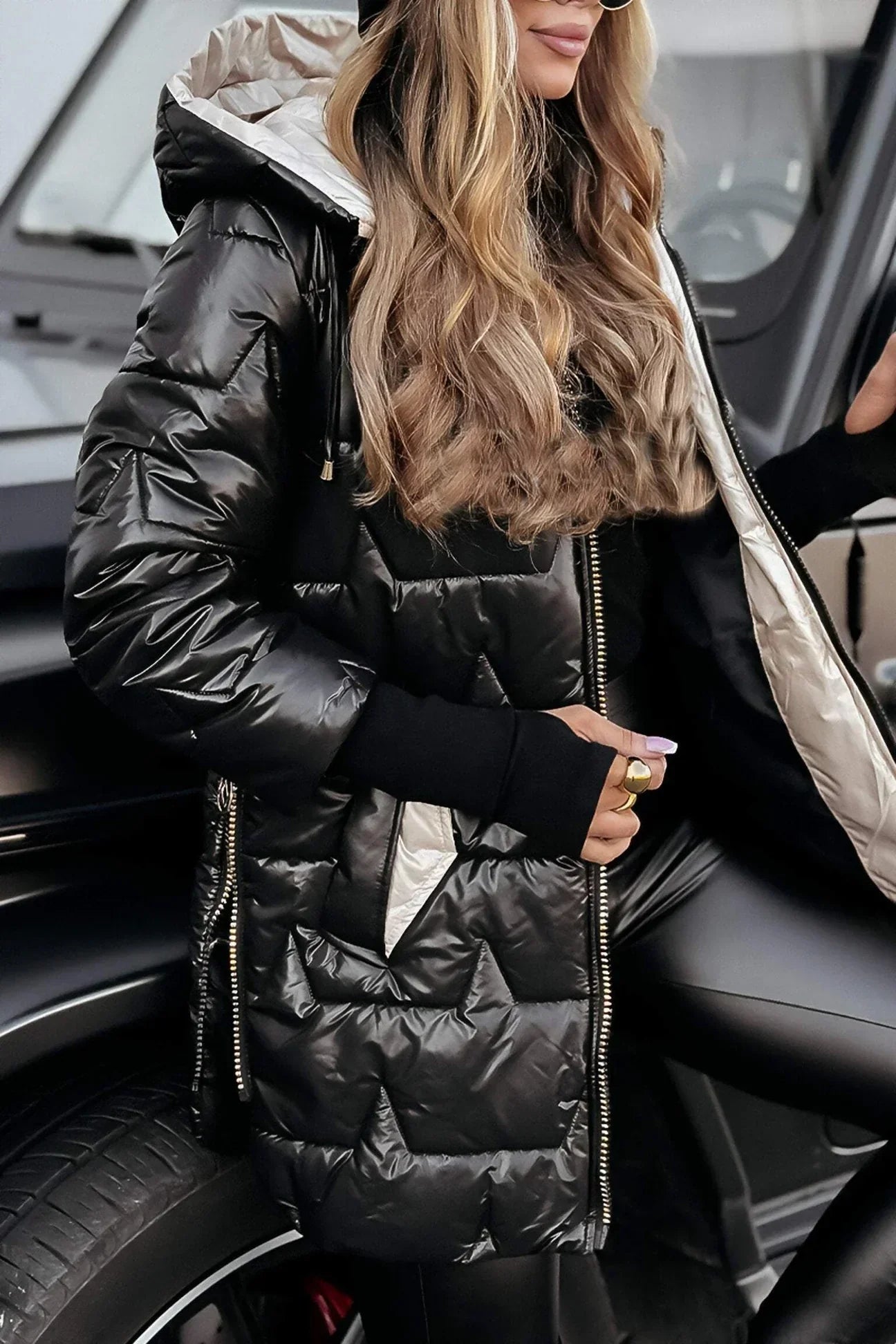 Nolwen | Elegant Winter Coat with Hood and Padding