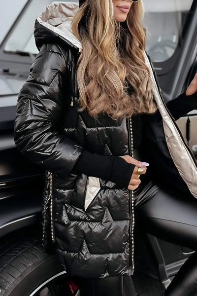 Nolwen | Elegant Winter Coat with Hood and Padding