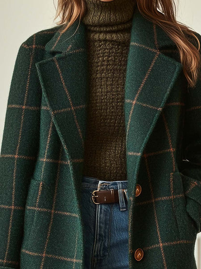 Camaron | Wool Check Coat