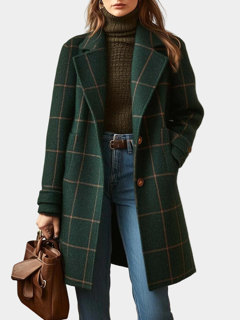 Camaron | Wool Check Coat