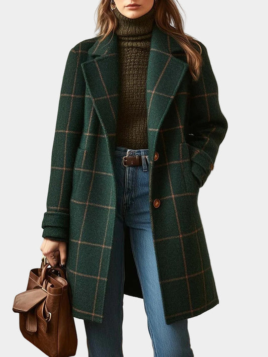 Camaron | Wool Check Coat